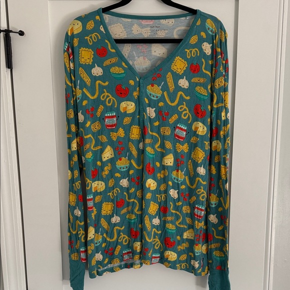 Little Sleepies Pasta long sleeve and pants set xxl - Picture 1 of 3